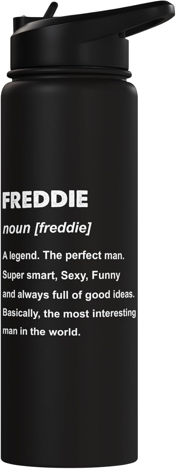Botella de agua aislada de acero inoxidable Freddie Name