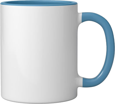 Taza Cerámica Retro Court para Mamá y Pickleball Azul/Blanco