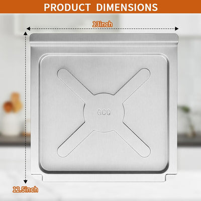 Repuesto bandeja freidora aire acero inox 13x12.5pulg