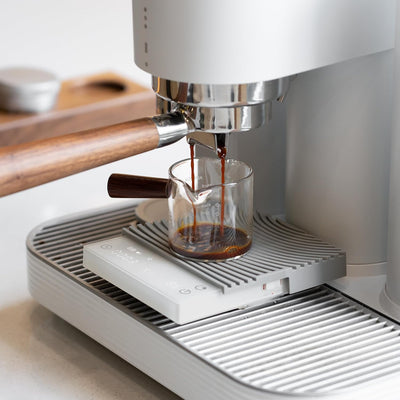 Báscula café 3.0 con temporizador onza/kg modo Pourover blanco