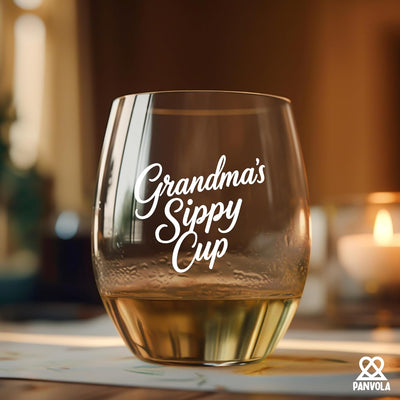 Vaso para beber regalo dia de la madre con copas transparentes para vino
