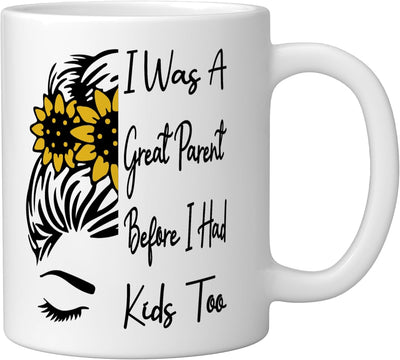 Taza de cerámica para papá y mamá I Was A Great Parent
