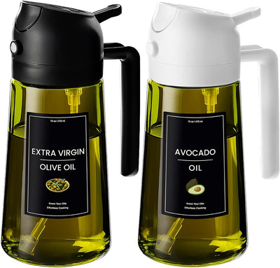 Spray Aceite 2en1 Vidrio 470ml para Cocina y Air Fryer