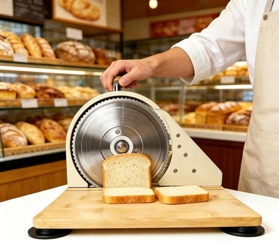 Máquina cortadora pan masa madre acero inox ajustable