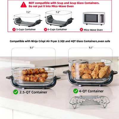 Rejilla freidora aire Ninja Crispi FN101 2.5-4qt acero inox