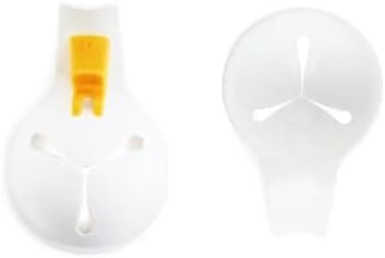 Separador de huevos de silicona blanco para cocina