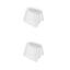 Pack 2 Pomos Control Ventilador Luz Tapa Doble Botón Lutron