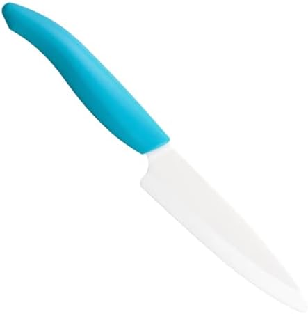Set 2 Cuchillos Cerámica Santoku 5.5x4.5pulg Asa Azul