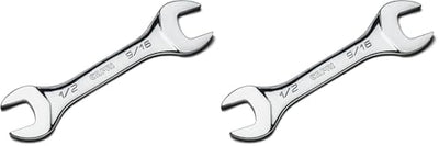 Llave delgada extremo abierto 1/2x9/16 SAE pack 2