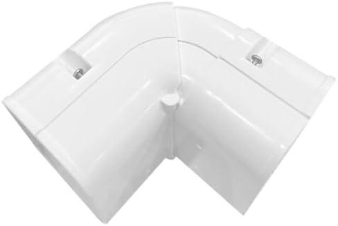 Kit cubiertas PVC para mini split 4pulg codo ajustable blanco