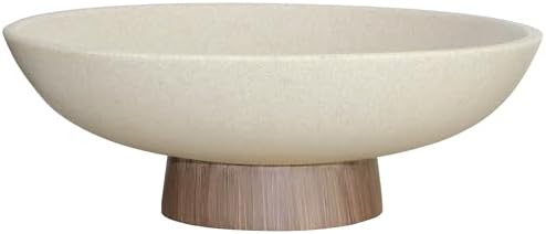 Bolso de frutas de resina mate con base de madera