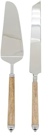 Set Cuchillos Servidor Pastel Mango Acero Inox