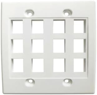 Placa pared Keystone 12 puertos comp con conectores