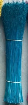 Broomcorn teñido 20pulg para escobas y manualidades azul