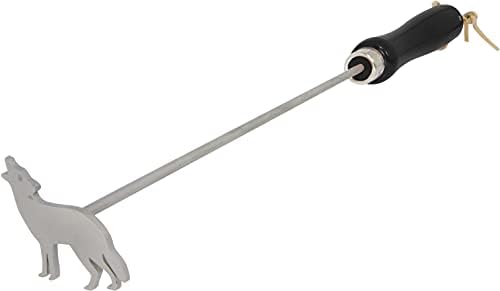 Hierro para carne bollos madera cuero