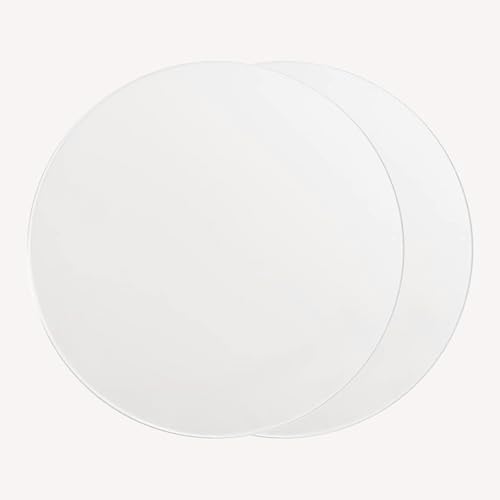 Cubierta luz techo cristal pantalla redonda LED 12pulg 2uds