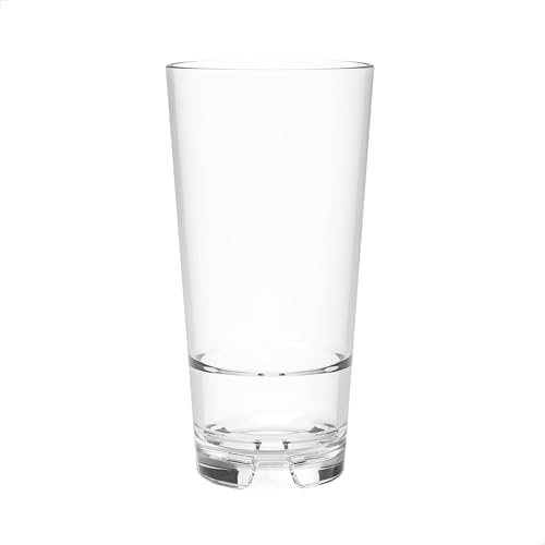Enfriador apilable 20oz set 24 plástico irrompible transparente