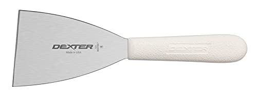 Rascador plancha acero inox 3pulg mango blanco texturizado