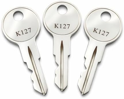 Llave repuesto comp K121-K173 para cerradura Bauer Hudson set 3