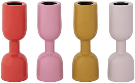 Set 4 Soportes Cónicos Aluminio Esmaltado Multicolor