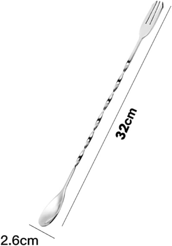 3 cucharas de bar de acero inoxidable para bebidas