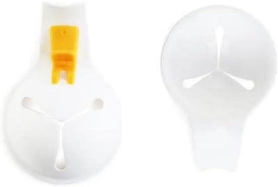 Separador de huevos de silicona blanco para cocina