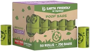 Bolsas excrementos perro bloqueador olores 750uds verde
