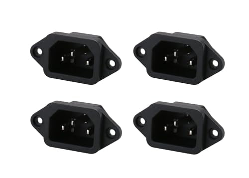 Toma corriente IEC320 C14 cobre 250V 10A 3pines set 4