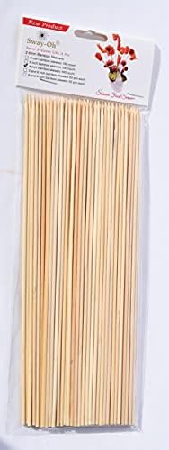 Brochetas bambú 9pulg 100uds fuertes para frutas carnes
