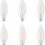 Bombilla LED E12 regulable 2200K cálida C32 CA10 60W