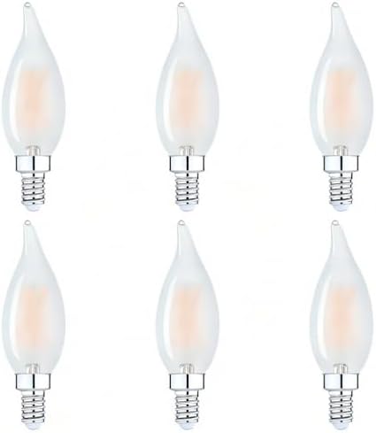 Bombilla LED E12 regulable 2200K cálida C32 CA10 60W