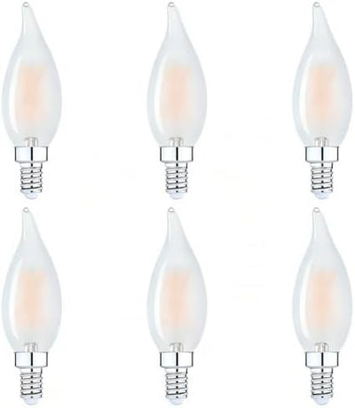 Bombilla LED E12 regulable 2200K cálida C32 CA10 60W