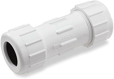 Acoplamiento compresión PVC 3/4pulg gris