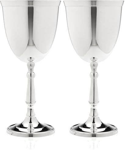 Copa de cáliz de plata Godinger 18 oz paquete de 2