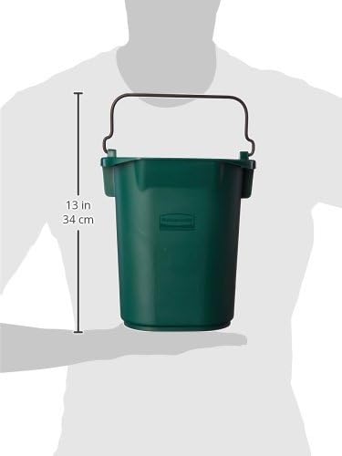 Cubo utilitario 5qt color verde con boquilla y asa
