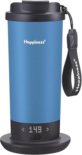 Taza viaje autocalentable 18oz con control temperatura