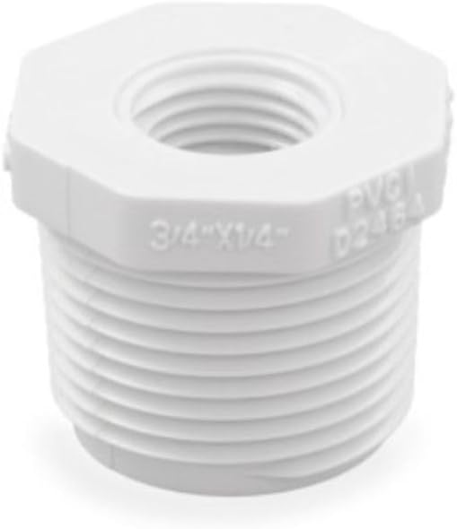 Buje reductor PVC 3/4x1/4 MPTxFPT pack 1