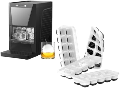 Set 4 Molde Cubos Hielo 2.2pulg Claro