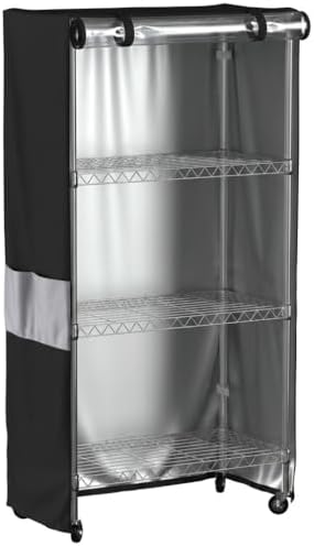 Cubierta estante 48x18x72 pulg impermeable con ventana PVC