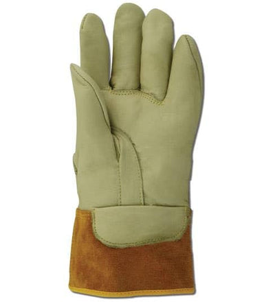Guantes trabajo eléctricos cuero 3 pares talla 12 marrón