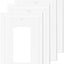 Cubiertas placa interruptor moderno blanco set 4