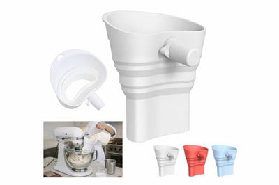 Embudo de harina extendido KitchenAid 2026 para batidora de pie sin explosión de harina