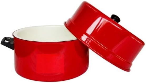 Arrocera térmica aluminio rojo con olla acero inox 2.2lbs