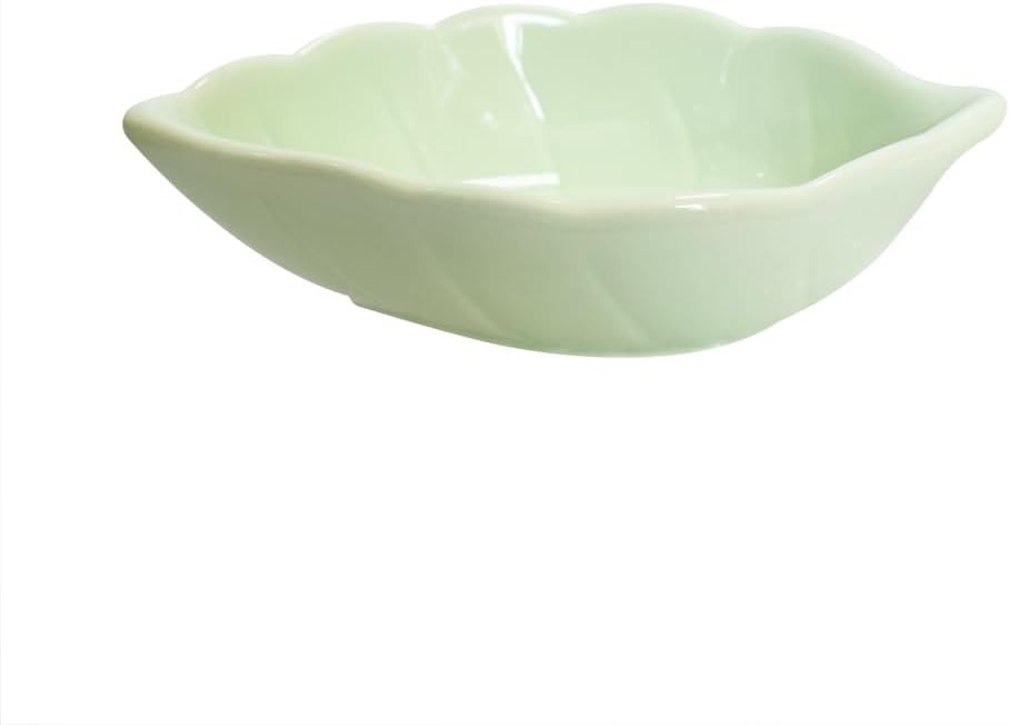Plato de cerámica dip verde para salsa de soja 6 unidades