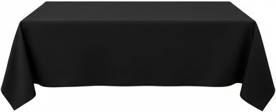 Mantel rectangular poliéster 6ft paquete 10 negro