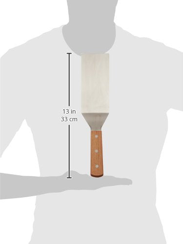 Torneador hoja recta 12pulg mango madera color marrón