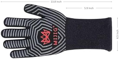 Guantes barbacoa silicona antideslizante certificado EN407