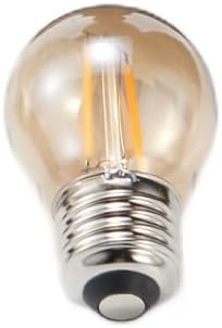 Bombilla LED vidrio ámbar E26 5V regulable paquete