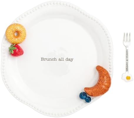 Juego platos desayuno cerámica blanca
