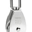 Bloque polea acero inox M50 con gancho giratorio